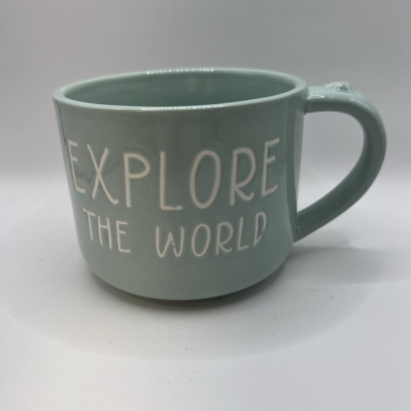 Other - Harvest Green Studio Explore the World‎ Coffee Mug 18 Oz Light Green Stoneware